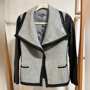 Vince Black and Gray Size 4 Jacket